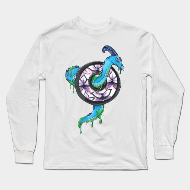 Opal Dragon Long Sleeve T-Shirt by BeksSketches